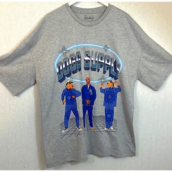 NWOT Dogg Supply Snoop Dogg heather grey graphic t-shirt - Picture 1 of 4